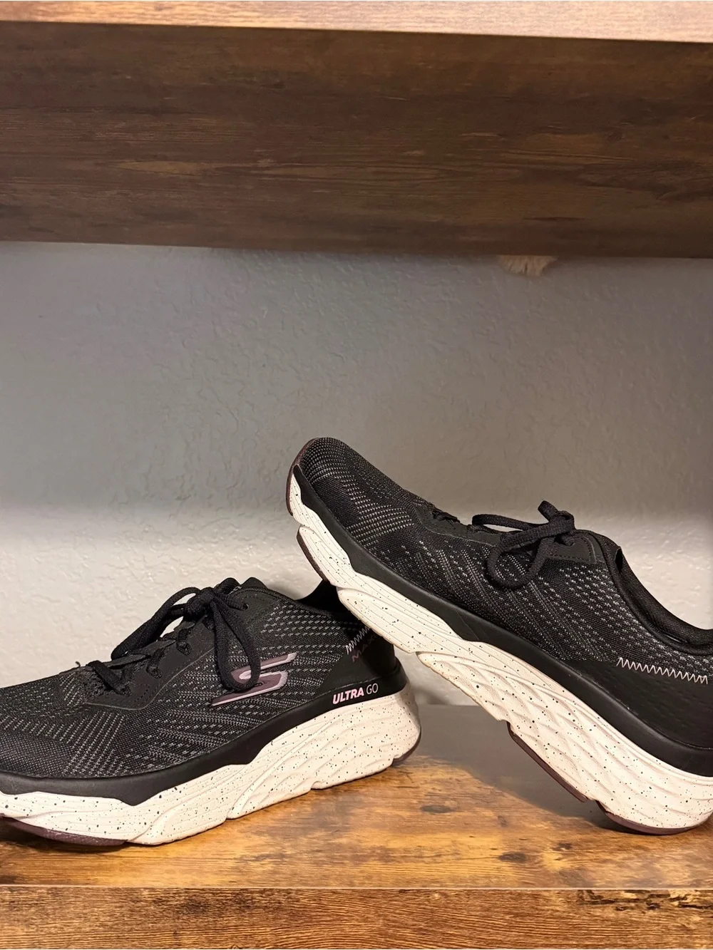 Women’s Black and Purple Running Sketchers